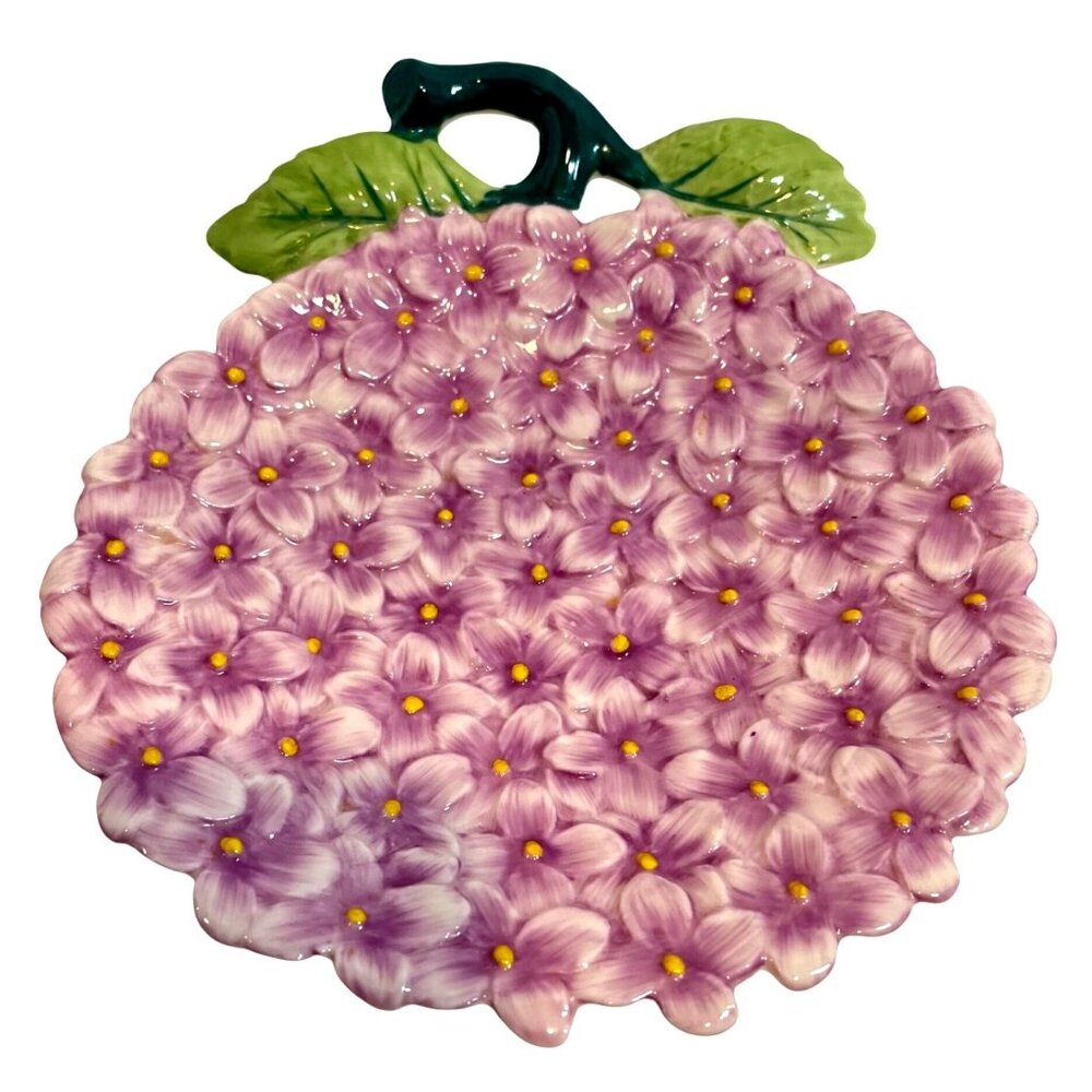 Ceramic Hydrangea Bloom Trinket Dish By I. Godinger & Co.